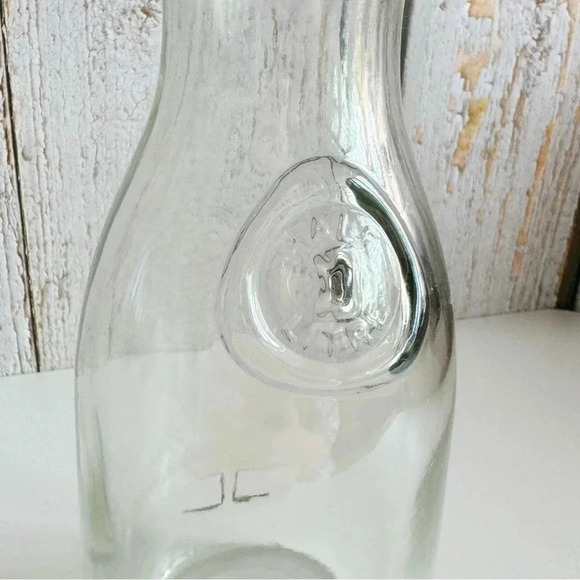 Vintage MCM set of 2  glass pitcher bottles - Picture 3 of 6